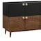Armen Living Amigo Black Veneer and Walnut Wood Buffet LCAGBUWA - alternate 6